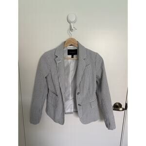 Banana Republic Factory Women's Seersucker Blazer Jacket Petite 00